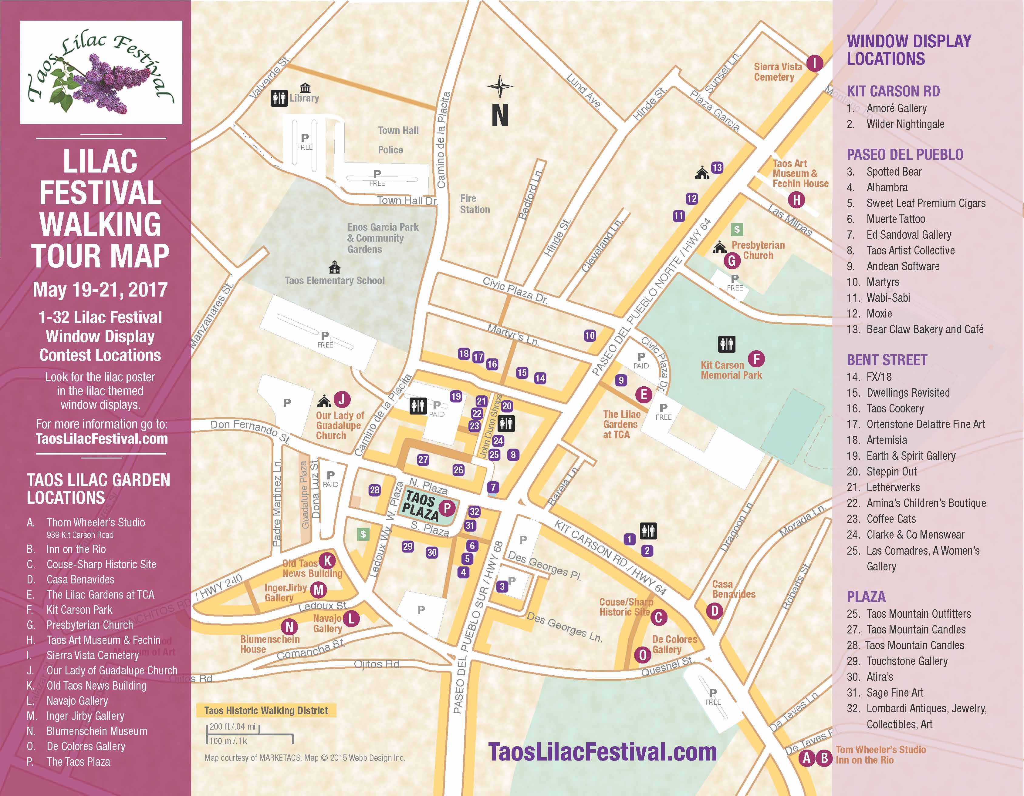 Previous Lilac Festival Map