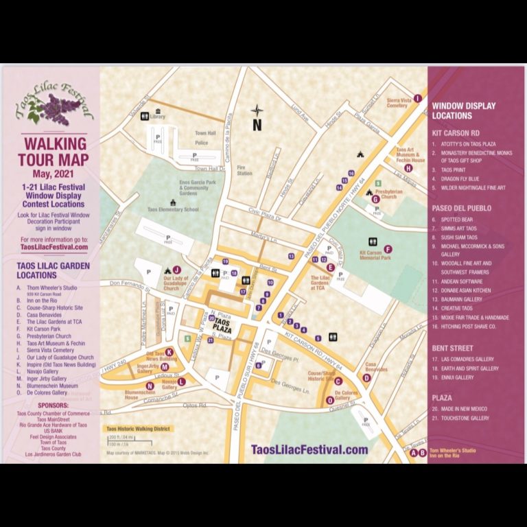 Map Taos Lilac Festival